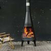 Modern Mesh Chiminea Fireplace