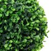 Artificial Boxwood Plants 2 pcs with Pots Ball Shaped Green 10.6"