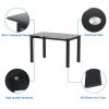 7-piece dining table set; dining table and chair