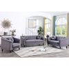 Grey Lint Chair Sofa Set