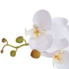 Artificial Orchid Plant with Pot 29.5" White