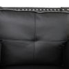 Black Faux Leather 3-Piece Living Room Sofa Set