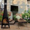 Modern Mesh Chiminea Fireplace