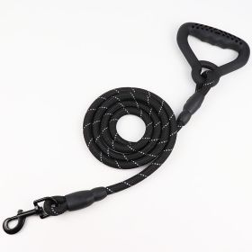 Large Dog Golden Retriever Samoyed Husky Lengthened Dog Rope Leash (Option: Black 2 M-10mm)