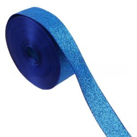 22mm Dusting Powder Solid Color Diy Ribbed Band Polyester Belt Clothing Accessories (Option: 50yard-22mm-Navy blue)