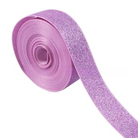 22mm Dusting Powder Solid Color Diy Ribbed Band Polyester Belt Clothing Accessories (Option: 50yard-22mm-pink)