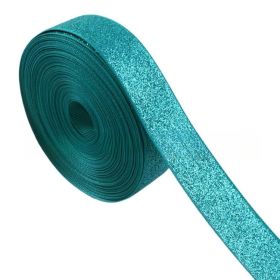 22mm Dusting Powder Solid Color Diy Ribbed Band Polyester Belt Clothing Accessories (Option: 50yard-22mm-Tiffany Lan)