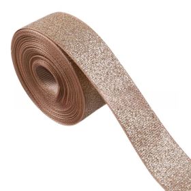 22mm Dusting Powder Solid Color Diy Ribbed Band Polyester Belt Clothing Accessories (Option: 50yard-22mm-champagne)