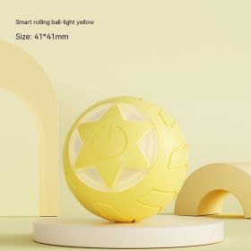 XINGX Rolling Ball Cat Toy Self-Hi Bite-resistant Toys (Option: Yellow-Neutral English Packaging)