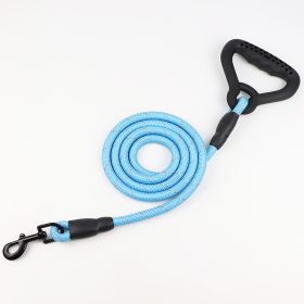 Large Dog Golden Retriever Samoyed Husky Lengthened Dog Rope Leash (Option: Blue 3 M-10mm)