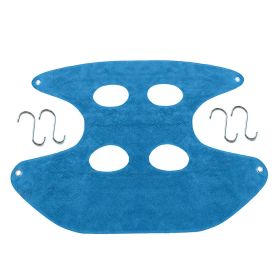 Bath Drying Towel With Hook Pet Hammock (Option: Blue-M)