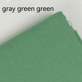 Solid Color Linen Cotton Plain Handmade Embroidery Cloth (Option: Gray Green-18x18CM)