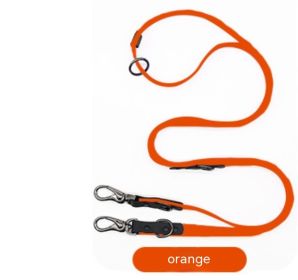 Explosion-proof Dog Chain Multifunctional Chest Strap Hand Holding Rope Necklet Set (Option: Orange-22x190x35mm)