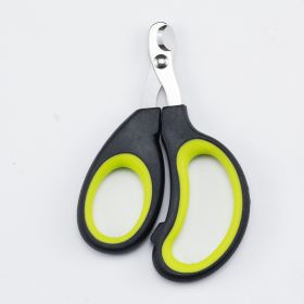 Pet Supplies For Cats And Dogs Nail Scissors (Option: Black Yellow Green-Without Packaging)