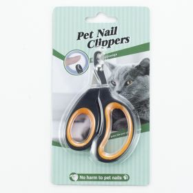 Pet Supplies For Cats And Dogs Nail Scissors (Option: Black Orange-With Packaging)