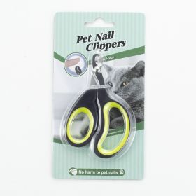 Pet Supplies For Cats And Dogs Nail Scissors (Option: Black Yellow Green-With Packaging)