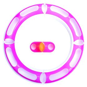 Pet Suit Track Ball DIY Track Amusement Plate Combined Cat Toy (Option: Pink-29cmx4 Segment)