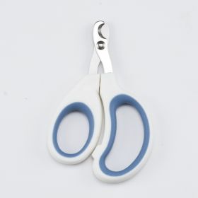 Pet Supplies For Cats And Dogs Nail Scissors (Option: White Dark Blue-Without Packaging)