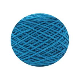 Tufting Special Wool Pagoda Tube Long-staple Cotton Wool Handmade Diy Carpet Shaft Yarn (Option: Peacock Blue 53 Hole Blue)