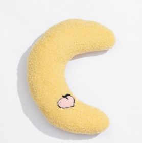 Cat U-shaped Pillow And Dog Protect Cervical Spine (Option: Yellow peaches)