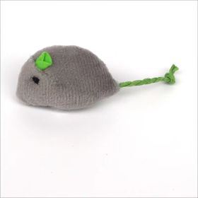 Cat Toy Simulation Little Mouse Self-happiness Mint Toy Scratch-resistant Plush Pet Supplies (Option: Gray Green-Mouse 10x25cm)