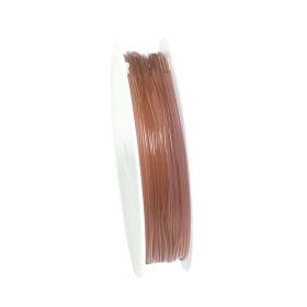 Transparent Crystal Elastic String (Option: Brown-5 M Coil Wide 1mm)