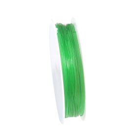 Transparent Crystal Elastic String (Option: Green-5 M Coil Wide 1mm)