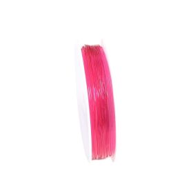 Transparent Crystal Elastic String (Option: Rose Red-5 M Coil Wide 1mm)